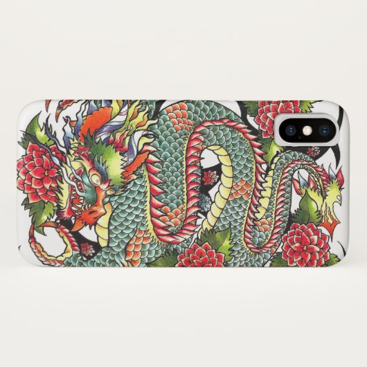 Klassieke  japanse drakenTattoo Case-Mate iPhone Case (Achterkant (horizontaal))