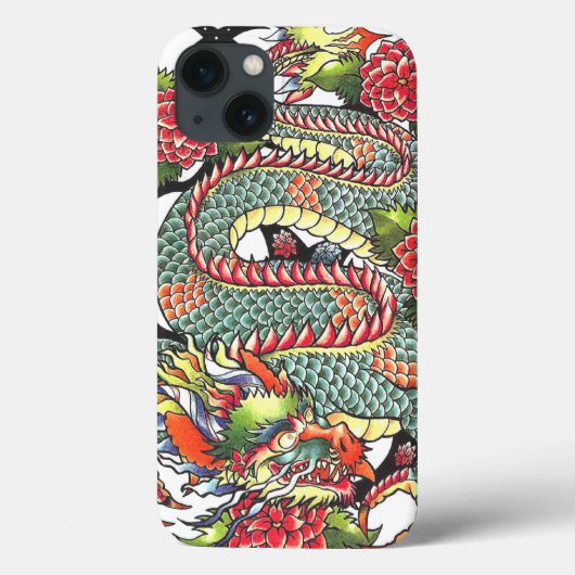 Klassieke  japanse drakenTattoo Case-Mate iPhone Case (Achterkant)