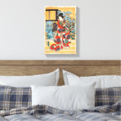 Klassieke  japanse geisha ukiyo-e Utagawa Canvas Afdruk (Insitu (Slaapkamer))