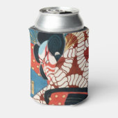 Klassieke  japanse kabuki samurai Utagawa Blikjeskoeler (Blikje Achterkant)