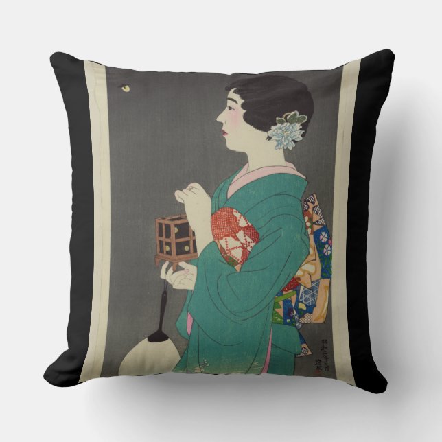 KLASSIEKE JAPANSE KUNST - KUSSEN MET TWEE DESIGN (Voorkant)