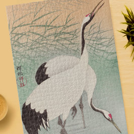 Klassieke Japanse Kunst Twee Kraanvogels 1000 stuk Legpuzzel