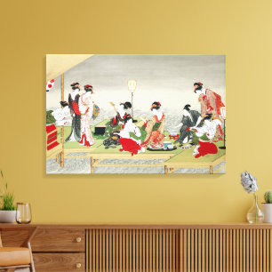 Klassieke Japanse kunst Utagawa Toyohiro prent Canvas Afdruk