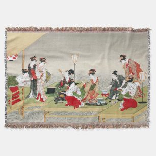 Klassieke Japanse kunst Utagawa Toyohiro prent Deken