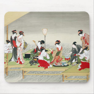 Klassieke Japanse kunst Utagawa Toyohiro prent Muismat