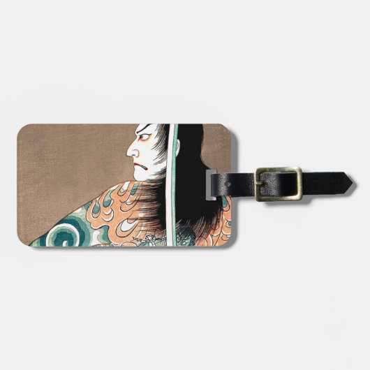 Klassieke Japanse Legendary Samurai Warrior Art Bagagelabel (Voorkant horizontaal)