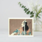Klassieke Japanse Legendary Samurai Warrior Art Briefkaart (Staand voorkant)
