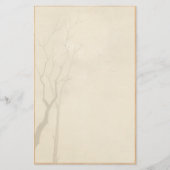 Klassieke  japanse nacht maan scenery sumi-e briefpapier (Voorkant)