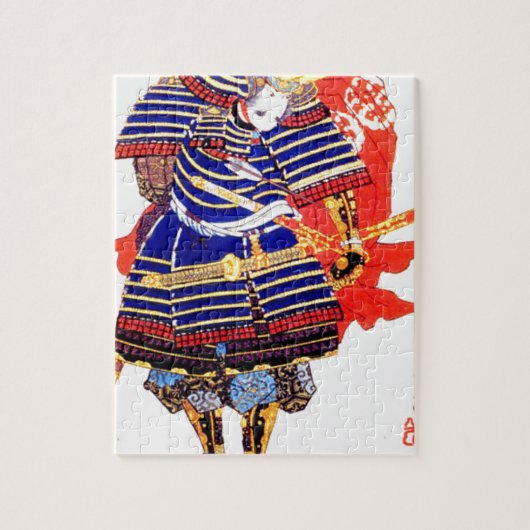 Klassieke Japanse Samurai Art Japan Legpuzzel (Verticaal)