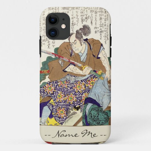 Klassieke  Japanse Samurai Warrior General Case-Mate iPhone Case (Achterkant)