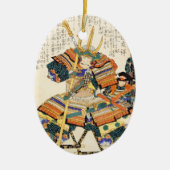 Klassieke  Japanse Samurai Warrior General Keramisch Ornament (Voorkant)