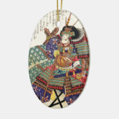 Klassieke  Japanse Samurai Warrior General Keramisch Ornament (Links)
