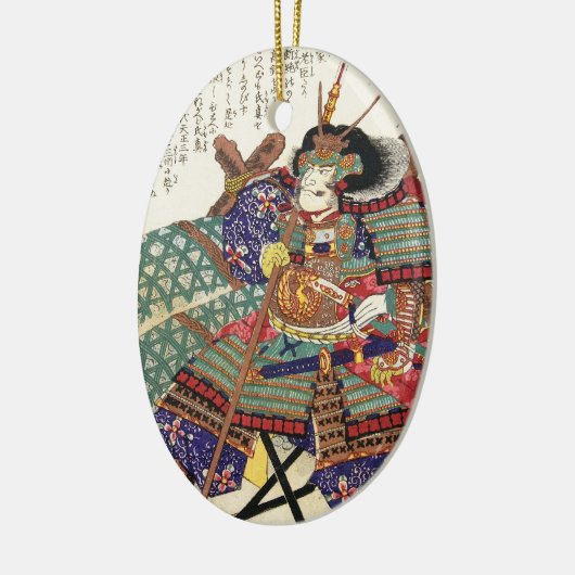 Klassieke  Japanse Samurai Warrior General Keramisch Ornament (Links)