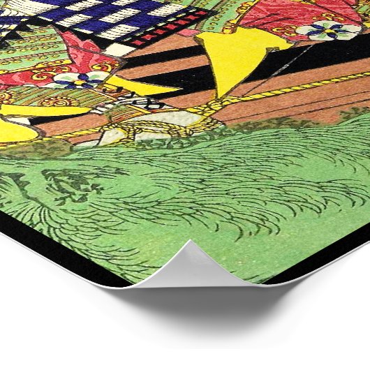 Klassieke  Japanse Samurai Warrior General Poster (Hoek)