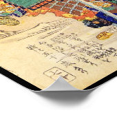 Klassieke Japanse Samurai Warrior General Poster (Hoek)