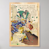 Klassieke  Japanse Samurai Warrior General Poster (Voorkant)