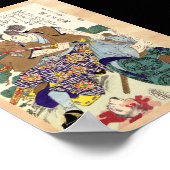 Klassieke  Japanse Samurai Warrior General Poster (Hoek)