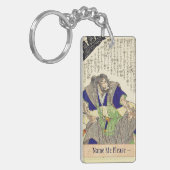Klassieke  Japanse Samurai Warrior Ronin Sleutelhanger (Voorkant Links)