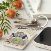 Klassieke  Japanse Samurai Warrior Ronin Sleutelhanger (Voorkant Rechts)