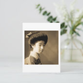  Klassieke Japanse schoonheid Geisha 芸 Japan Briefkaart (Staand voorkant)