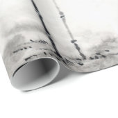 Klassieke japanse sumi-e schilderkunst bamboe maan cadeaupapier (Rol Hoek)