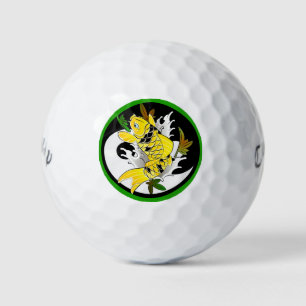Klassieke Japanse tattoo koi vis karper yin yand k Golfballen