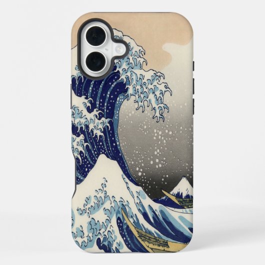 Klassieke Japanse Ukiyo-e Kunst De Grote Golf iPhone Hoesje (Achterkant)