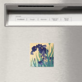 Klassieke japanse ukiyo-e-violetiriskunst magneet (Insitu (Vaatwasser))