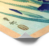 Klassieke  japanse ukiyo-e-violetiriskunst poster (Hoek)