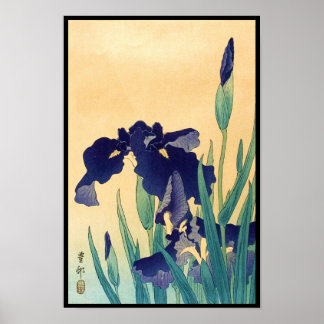Klassieke  japanse ukiyo-e-violetiriskunst poster