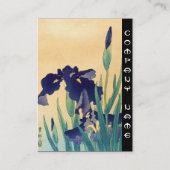 Klassieke  japanse ukiyo-e-violetiriskunst visitekaartje (Achterkant)