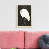 Klassieke  japanse ukiyo-e witte kraankunst canvas afdruk (Insitu (Woonkamer))