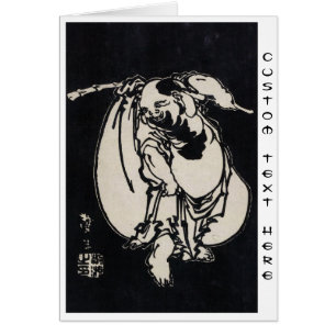 Klassieke japanse ukiyo-e-zwervende dichter