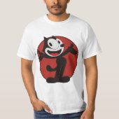 Klassieke jaren 1920 Stijl Felix de kat T-shirt (Voorkant)
