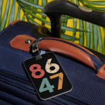 Klassieke  jaren 80 Stijl 86 47 Anti Trump Bagagelabel<br><div class="desc">Klassieke  jaren 80 Stijl 86 47 Anti Trump</div>