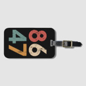 Klassieke  jaren 80 Stijl 86 47 Anti Trump Bagagelabel (Voorkant (horizontaal))