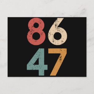 Klassieke  jaren 80 Stijl 86 47 Anti Trump Briefkaart