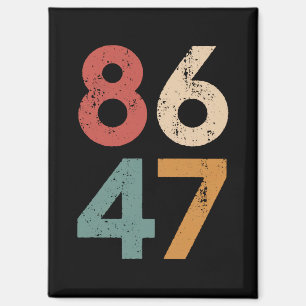 Klassieke  jaren 80 Stijl 86 47 Anti Trump Magneet