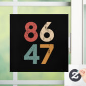 Klassieke  jaren 80 Stijl 86 47 Anti Trump Raamsticker (Huis)