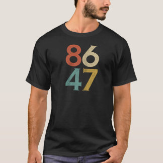 Klassieke jaren 80 Stijl 86 47 Anti Trump Raglan T-shirt