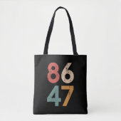 Klassieke  jaren 80 Stijl 86 47 Anti Trump Tote Bag (Voorkant)