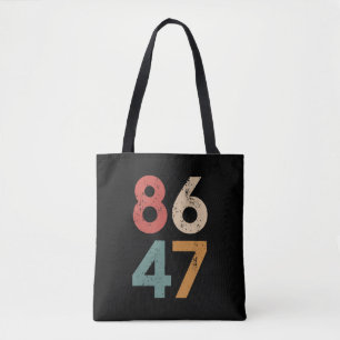 Klassieke  jaren 80 Stijl 86 47 Anti Trump Tote Bag