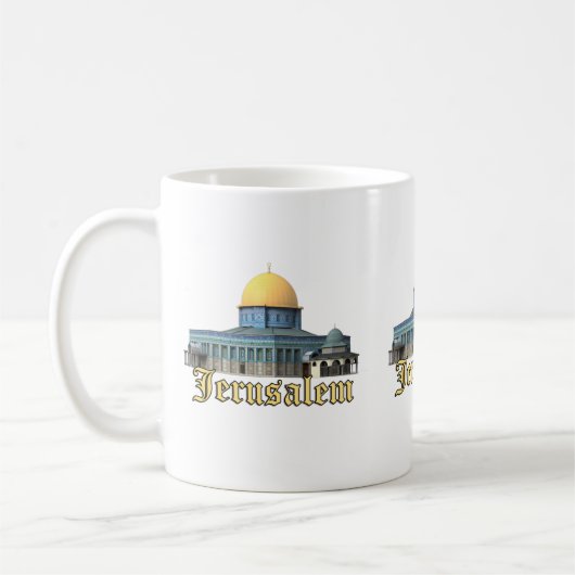 Klassieke Jerusalem-koepel van het Rock Design Koffiemok (Links)