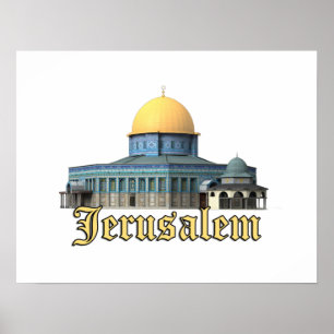 Klassieke Jerusalem-koepel van het Rock Design Poster