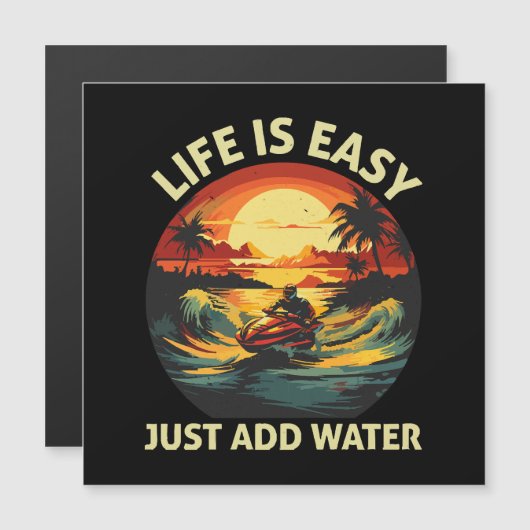 Klassieke Jet skiër (Voorkant / Achterkant)