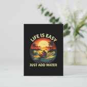 Klassieke Jet skiër Briefkaart (Staand voorkant)