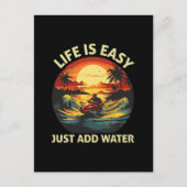 Klassieke Jet skiër Briefkaart (Voorkant)