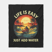 Klassieke Jet skiër Fleece Deken (Voorkant)