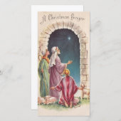 Klassieke Jezus Een Kerstmisgebed Feestdagenkaart (Voorkant / Achterkant)