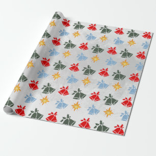 Klassieke Jingle Bell Star Kerstmis Cadeaupapier